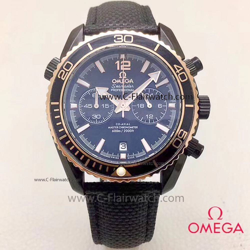 Replica Omega Seamaster Planet Ocean Watch Black Case